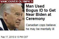 Man Used Bogus ID to Get Near Biden at Ceremony