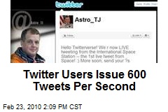 Twitter Users Issue 600 Tweets Per Second