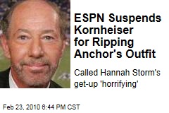 ESPN Suspends Kornheiser for Ripping Anchor's Outfit