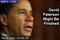 David Paterson Might Be Finished