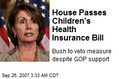 House Passes Children's Health Insurance Bill