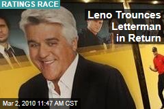 Leno Trounces Letterman in Return