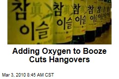 Adding Oxygen to Booze Cuts Hangovers