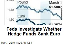 Feds Investigate Whether Hedge Funds Sank Euro