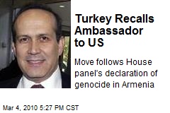 Turkey Recalls Ambassador to US