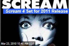Scream 4 Set for 2011 Release