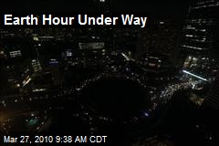 Earth Hour Under Way