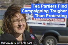 Tea Partiers Find Campaigning Tougher Than Protesting