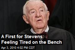 A First for Stevens: Feeling Tired on the Bench