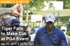 Tiger Fails to Make Cut at PGA Event