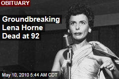 Groundbreaking Lena Horne Dead at 92