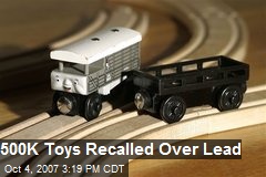 500K Toys Recalled Over Lead