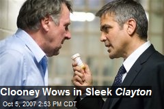 Clooney Wows in Sleek Clayton