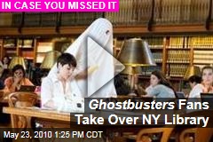 Ghostbusters Fans Take Over NY Library