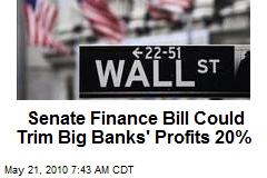 Financial Bill Could Trim Big Banks' Profits 20%