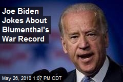Joe Biden Jokes About Blumenthal's War Record