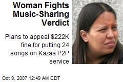 Woman Fights Music-Sharing Verdict