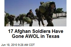 17 Afghan Soldiers Go AWOL in Texas, Military Warned