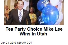 Tea Party Choice Mike Lee Wins in Utah