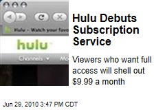 Hulu Debuts Subscription Service