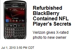 Refurbished BlackBerry Contained NFL Player's Secrets