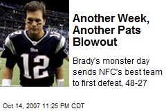 Another Week, Another Pats Blowout