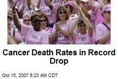Cancer Death Rates in Record Drop