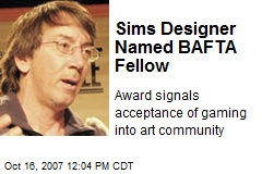 Sims Designer Named BAFTA Fellow