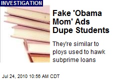 Fake 'Obama Mom' Ads Dupe Students