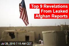 Top 9 Revelations From Leaked Afghan Reports
