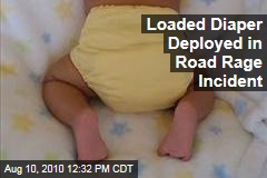 Loaded Diaper Deployed in Road Rage Incident