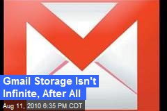 Gmail Storage Isn't Infinite, After All
