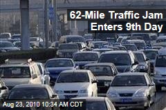 62-Mile Traffic Jam Enters 9th Day